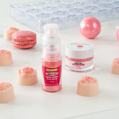 Pastry Tek 5g Pink Edible Glitter Dust Spray - 1 count box