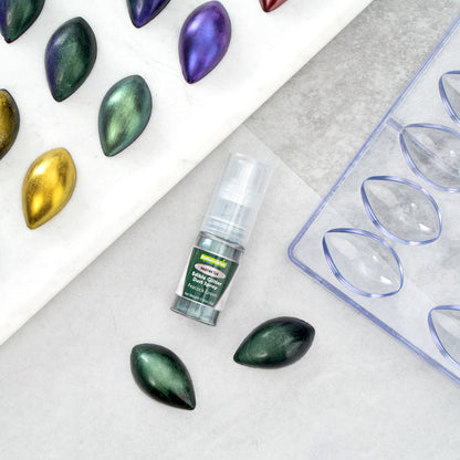 Pastry Tek 5g Peacock Green Edible Glitter Dust Spray - 1 count box