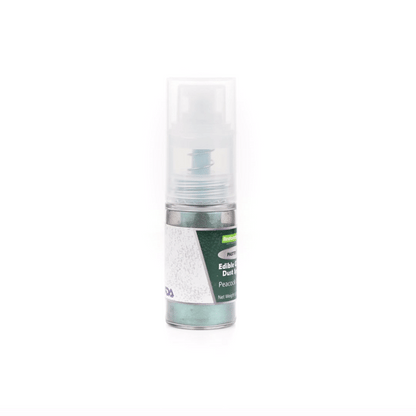 Pastry Tek 5g Peacock Green Edible Glitter Dust Spray - 1 count box