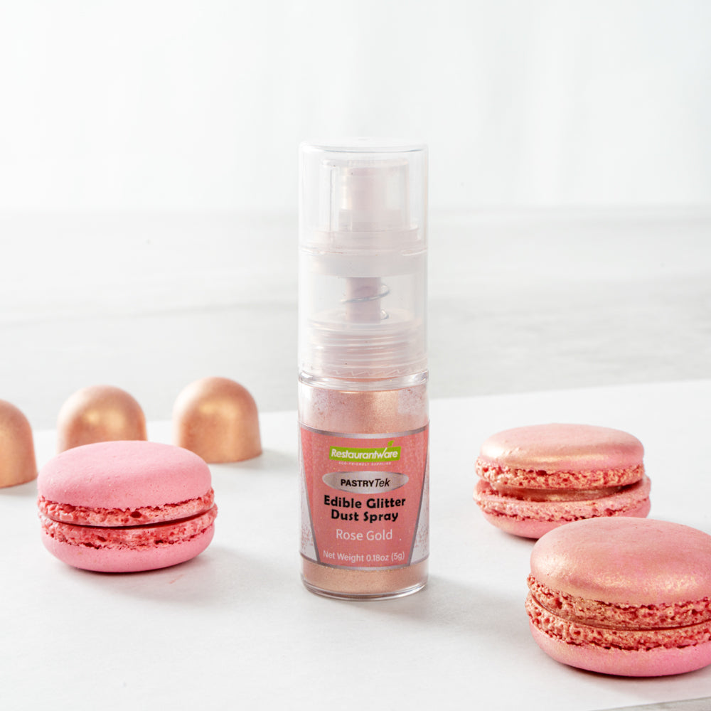 Pastry Tek 5g Rose Gold Edible Glitter Dust Spray - 1 count box