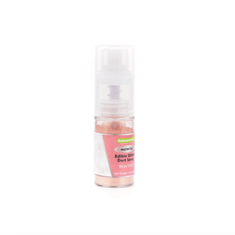 Pastry Tek 5g Rose Gold Edible Glitter Dust Spray - 1 count box