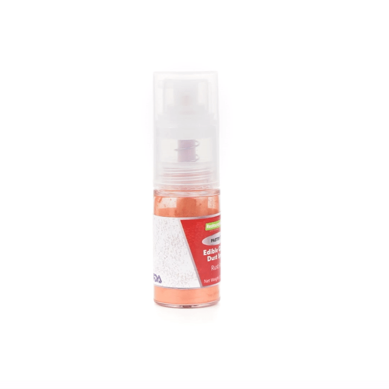 Pastry Tek Rust Red Edible Glitter Dust Spray - 1 count box