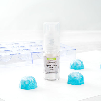 Pastry Tek 5g Silver Edible Glitter Dust Spray - 1 count box