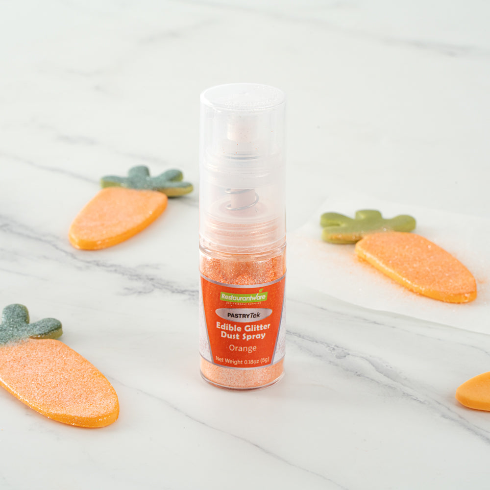 Pastry Tek 5g Orange Edible Glitter Dust Spray - 1 count box