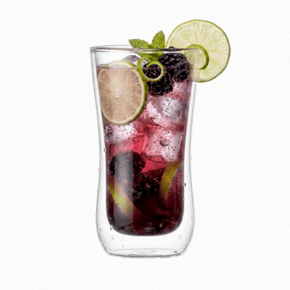 Forma Professional 10 oz Round Glass Beverage Glass - Double Wall - 3" x 3" x 5 3/4" - 10 count box