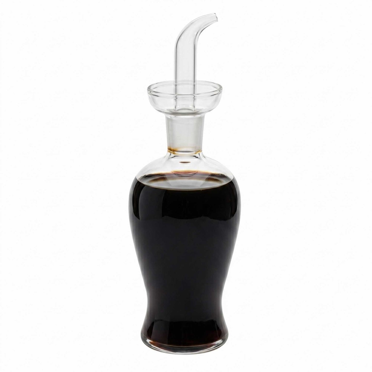 Forma Professional 9 oz Round Oil Dispenser Bottle - Blown Glass - 2 3/4" x 2 3/4" x 6 1/4" - 1 count box