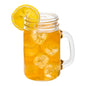 Bev Tek 18 oz Square Glass Mason Jar Mug - With Handle - 3 1/4" x 3 1/4" x 5 1/4" - 10 count box