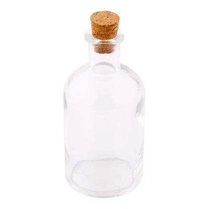 Vetri 3 oz Round Glass Nostalgic Serum Bottle - 2" x 2" x 4 1/4" - 10 count box