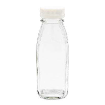French Countryside 10 oz Glass Square Bottle - Tamper-Evident Cap - 2 1/4" x 2 1/4" x 6 1/2" - 10 count box