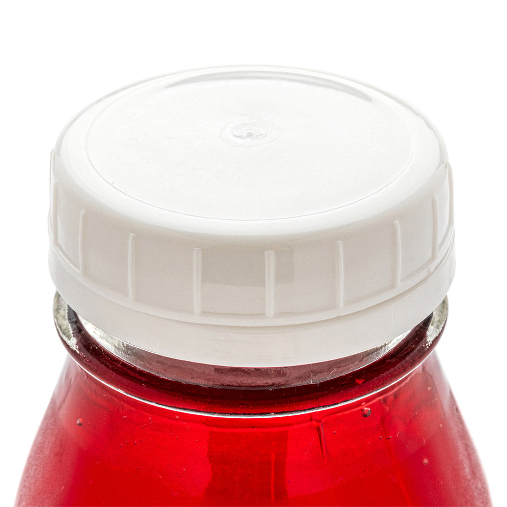 French Countryside White Plastic Replacement Cap - Tamper-Evident, Fits 16 oz Square Bottle - 2" x 2" x 3/4" - 10 count box