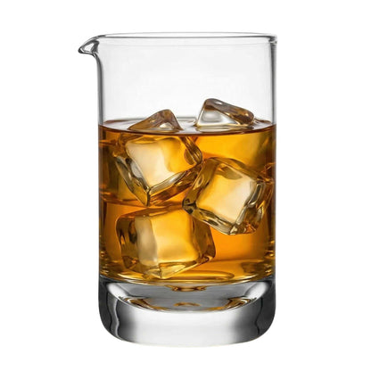 Bar Lux 17 oz Cocktail Mixing Glass - Hand-Blown, Crystal - 3 3/4" x 3 1/2" x 5 3/4" - 1 count box