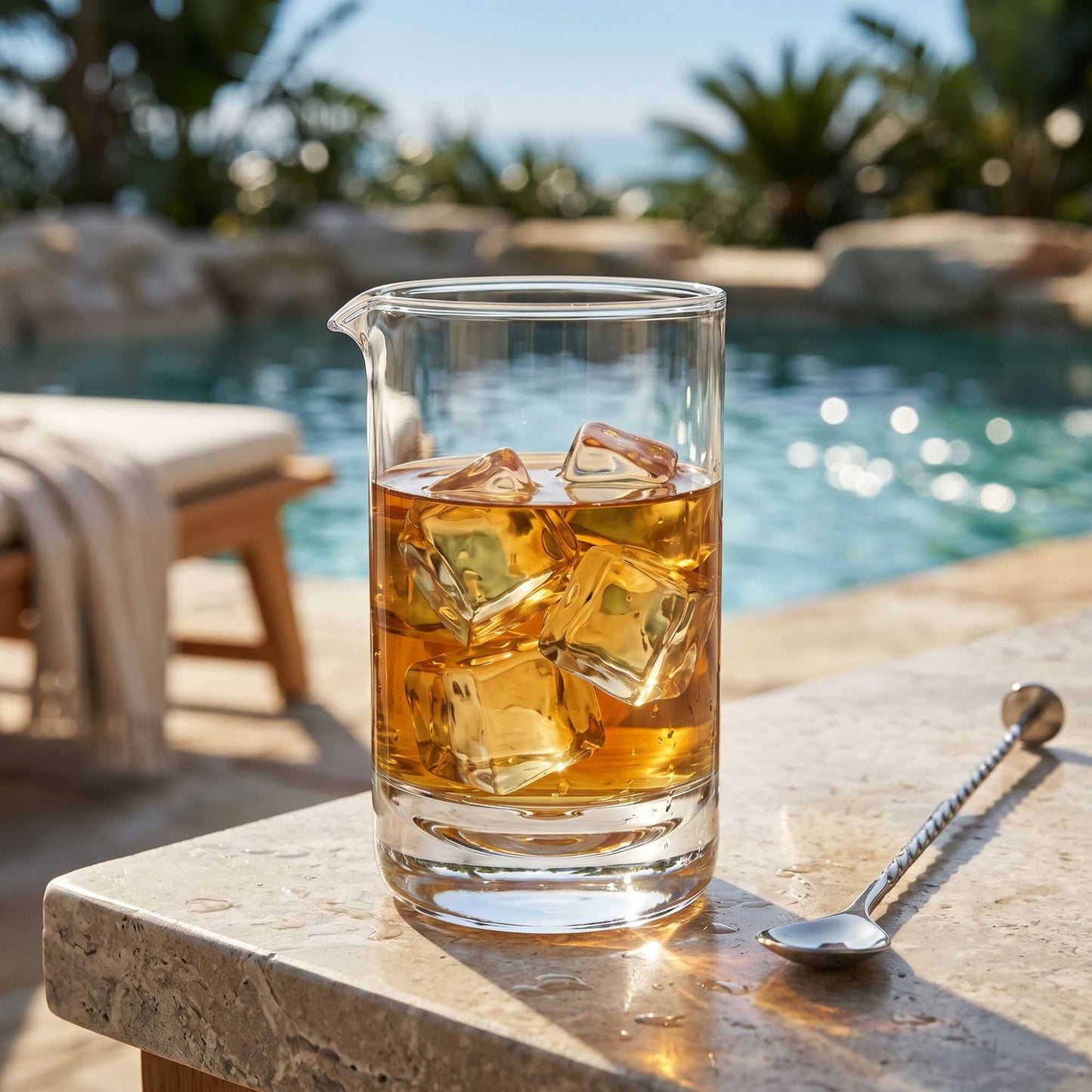 Bar Lux 17 oz Cocktail Mixing Glass - Hand-Blown, Crystal - 3 3/4" x 3 1/2" x 5 3/4" - 1 count box