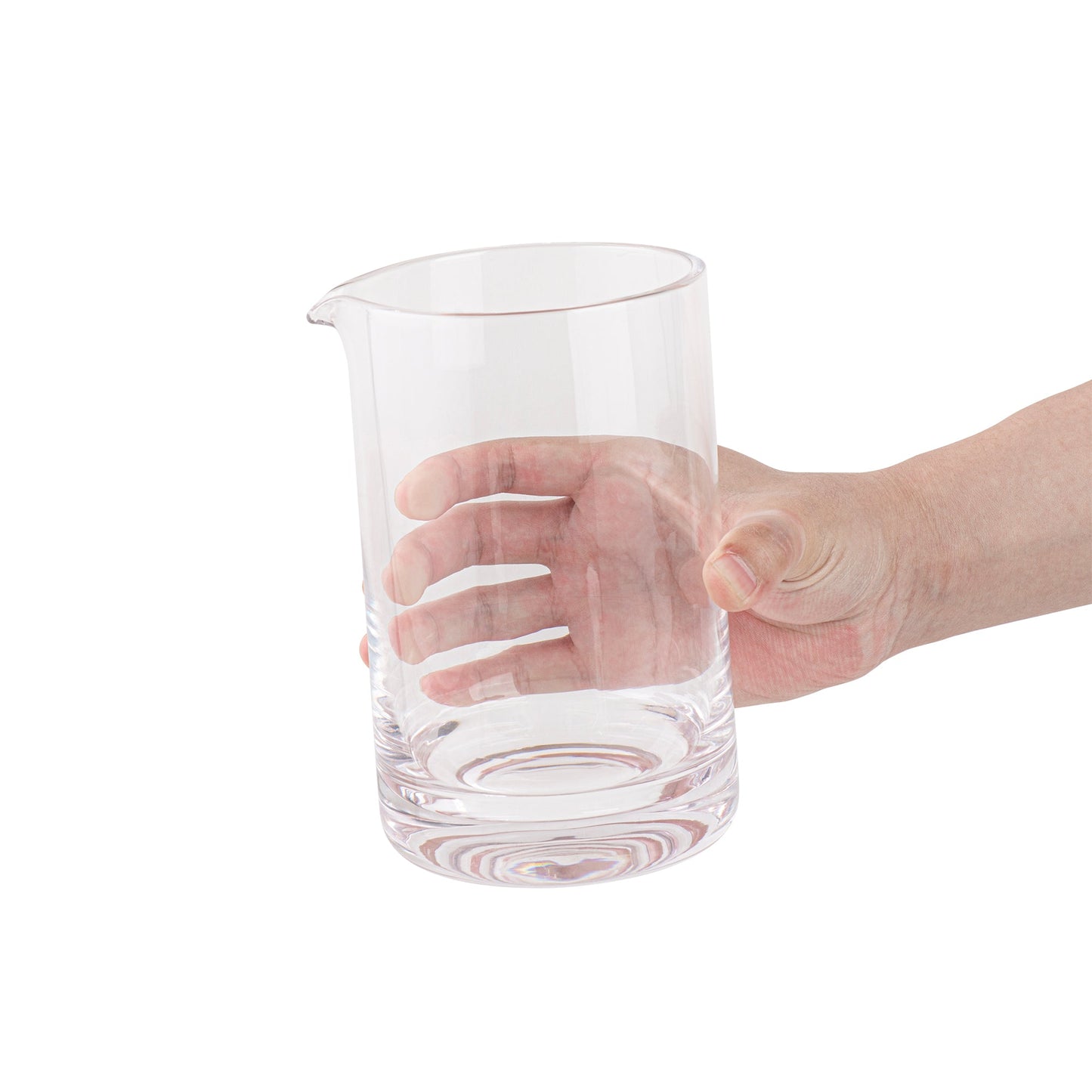 Bar Lux 30 oz Cocktail Mixing Glass - Hand-Blown, Crystal - 4 1/2" x 4" x 6 1/2" - 1 count box