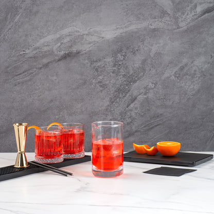 Bar Lux 30 oz Cocktail Mixing Glass - Hand-Blown, Crystal - 4 1/2" x 4" x 6 1/2" - 1 count box