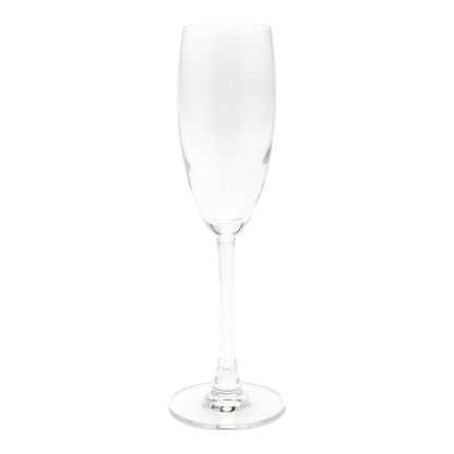 Voglia Nude 6 oz Glass Champagne Flute - Crystal - 2" x 2" x 9" - 6 count box