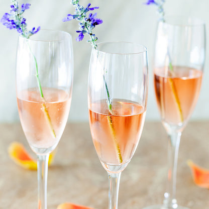 Voglia Nude 6 oz Glass Champagne Flute - Crystal - 2" x 2" x 9" - 12 count box