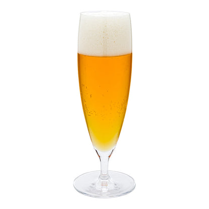 Voglia Nude 13 oz Stemmed Pilsner Beer Glass - Crystal - 2 1/2" x 2 1/2" x 8 1/2" - 12 count box