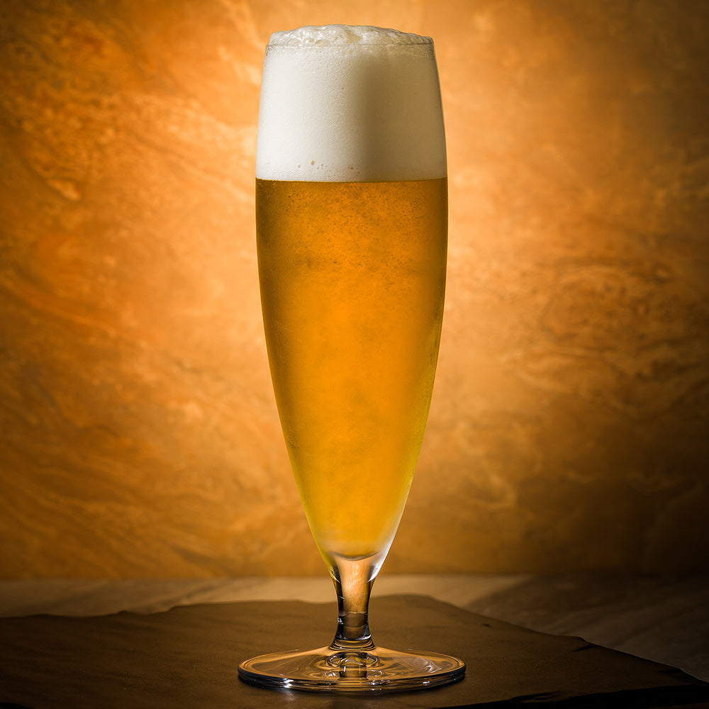 Voglia Nude 13 oz Stemmed Pilsner Beer Glass - Crystal - 2 1/2" x 2 1/2" x 8 1/2" - 12 count box