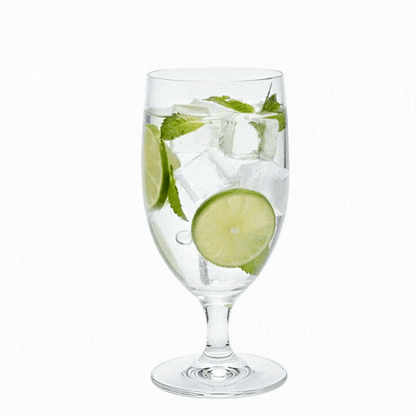 Voglia Nude 14 oz Water Goblet Glass - Crystal - 3" x 3" x 6 1/2" - 12 count box