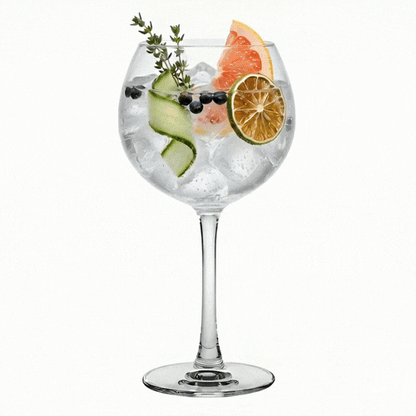 Voglia Nude 20 oz Gin Balloon Glass - Crystal - 4 1/2" x 4 1/2" x 8 1/4" - 12 count box