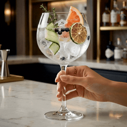 Voglia Nude 20 oz Gin Balloon Glass - Crystal - 4 1/2" x 4 1/2" x 8 1/4" - 6 count box