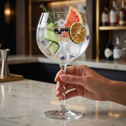 Voglia Nude 20 oz Gin Balloon Glass - Crystal - 4 1/2" x 4 1/2" x 8 1/4" - 6 count box