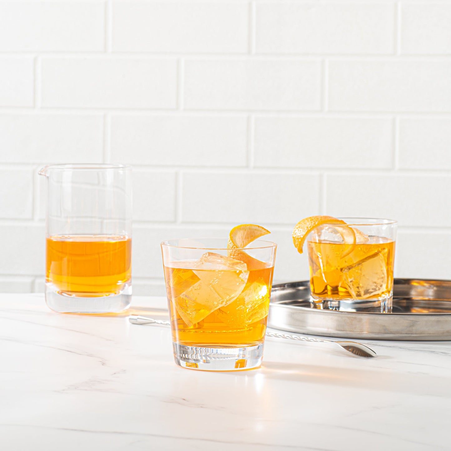 Moda Nude 13 oz Double Old Fashioned Glass - Crystal - 3 3/4" x 3 3/4" x 4" - 12 count box