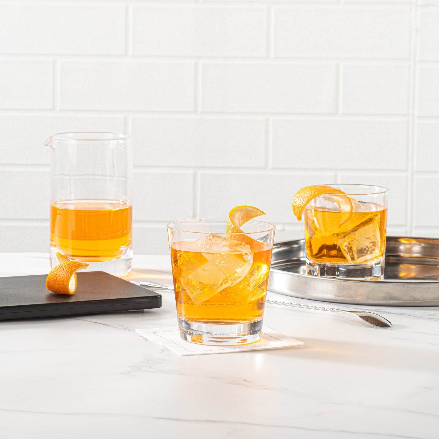 Moda Nude 13 oz Double Old Fashioned Glass - Crystal - 3 3/4" x 3 3/4" x 4" - 12 count box