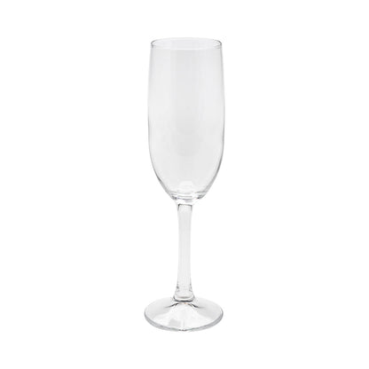 Cascata 6 oz Glass Champagne Flute - 2" x 2" x 7 3/4" - 6 count box