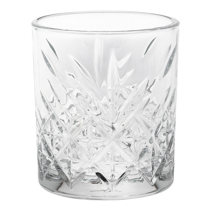 Timeless 7 oz Rocks Glass - Etched - 2 3/4" x 2 3/4" x 3 1/4" - 6 count box