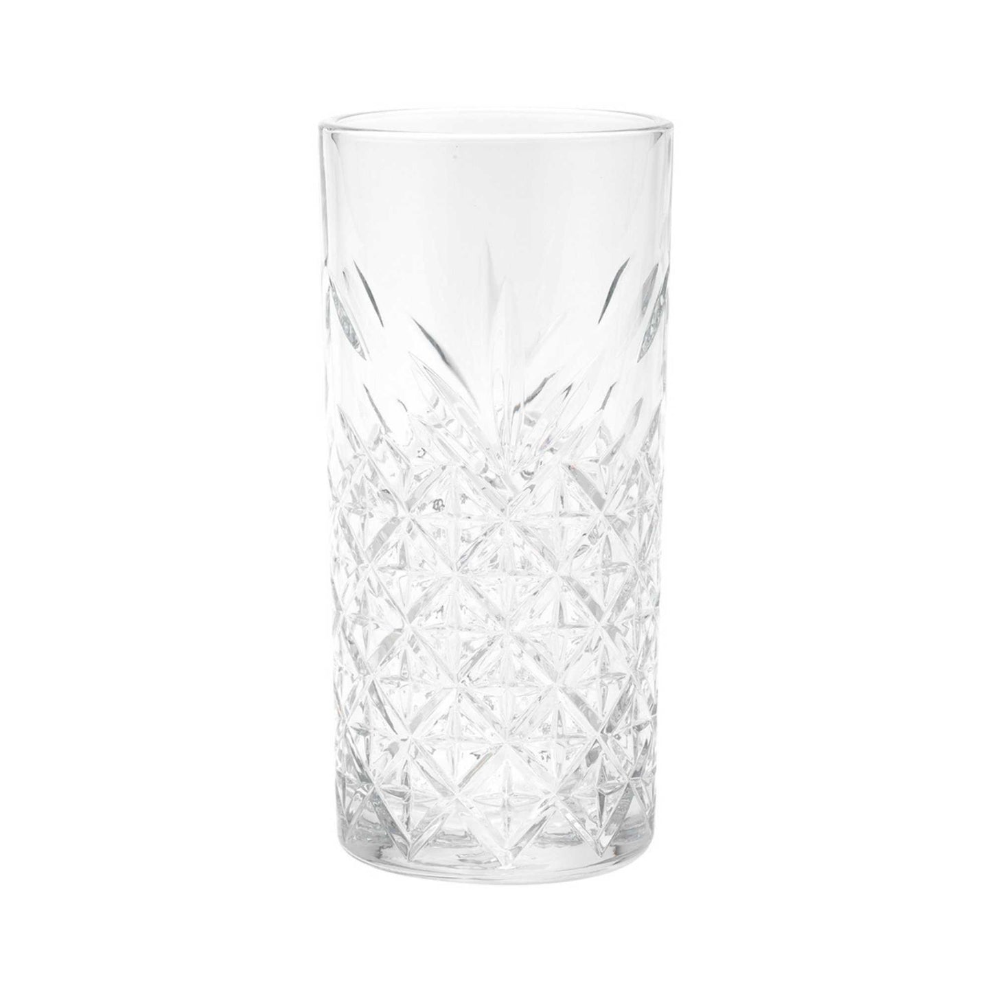 Timeless 10 oz Highball Glass - Etched - 2 1/2" x 2 1/2" x 5 1/2" - 12 count box