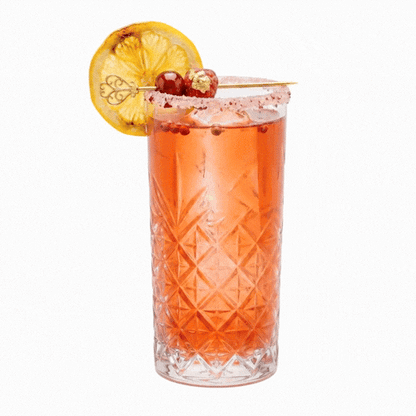 Timeless 10 oz Highball Glass - Etched - 2 1/2" x 2 1/2" x 5 1/2" - 12 count box