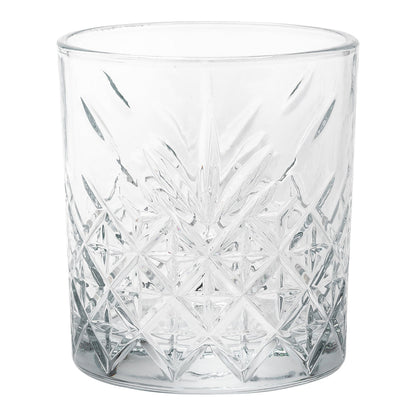 Timeless 12 oz Double Old Fashioned Glass - Etched - 3 1/4" x 3 1/4" x 3 3/4" - 6 count box
