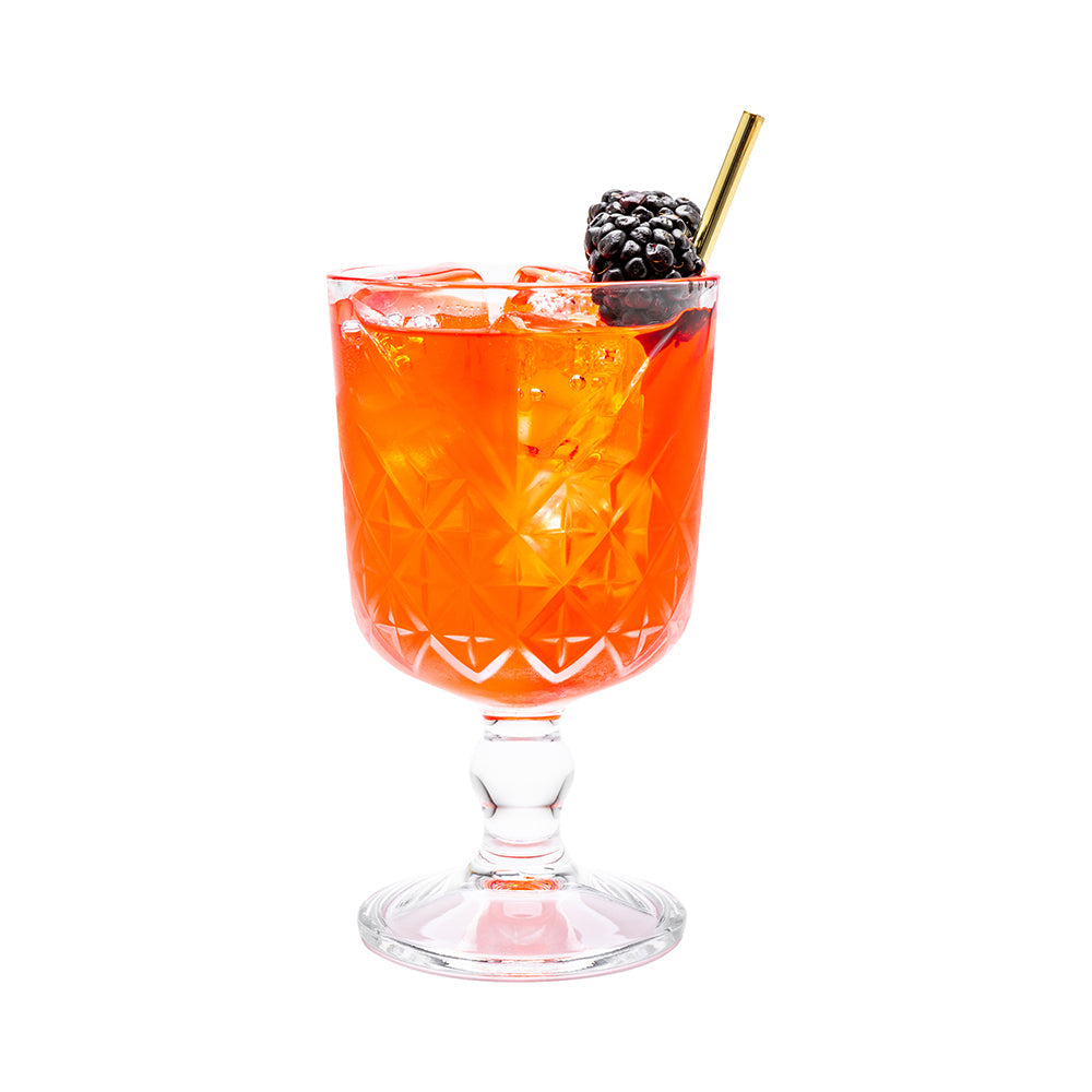 Timeless 11 oz Cocktail Glass - Stemmed, Etched - 3 1/2" x 3 1/2" x 6" - 6 count box