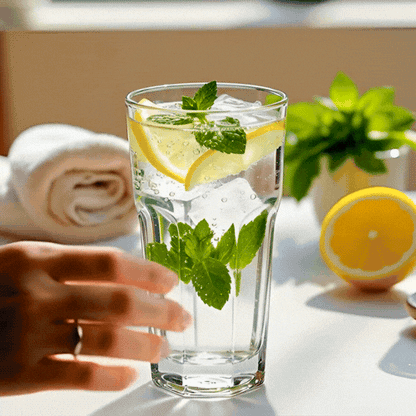 Otto 12 oz Beverage Glass - 3" x 3" x 5 3/4" - 6 count box
