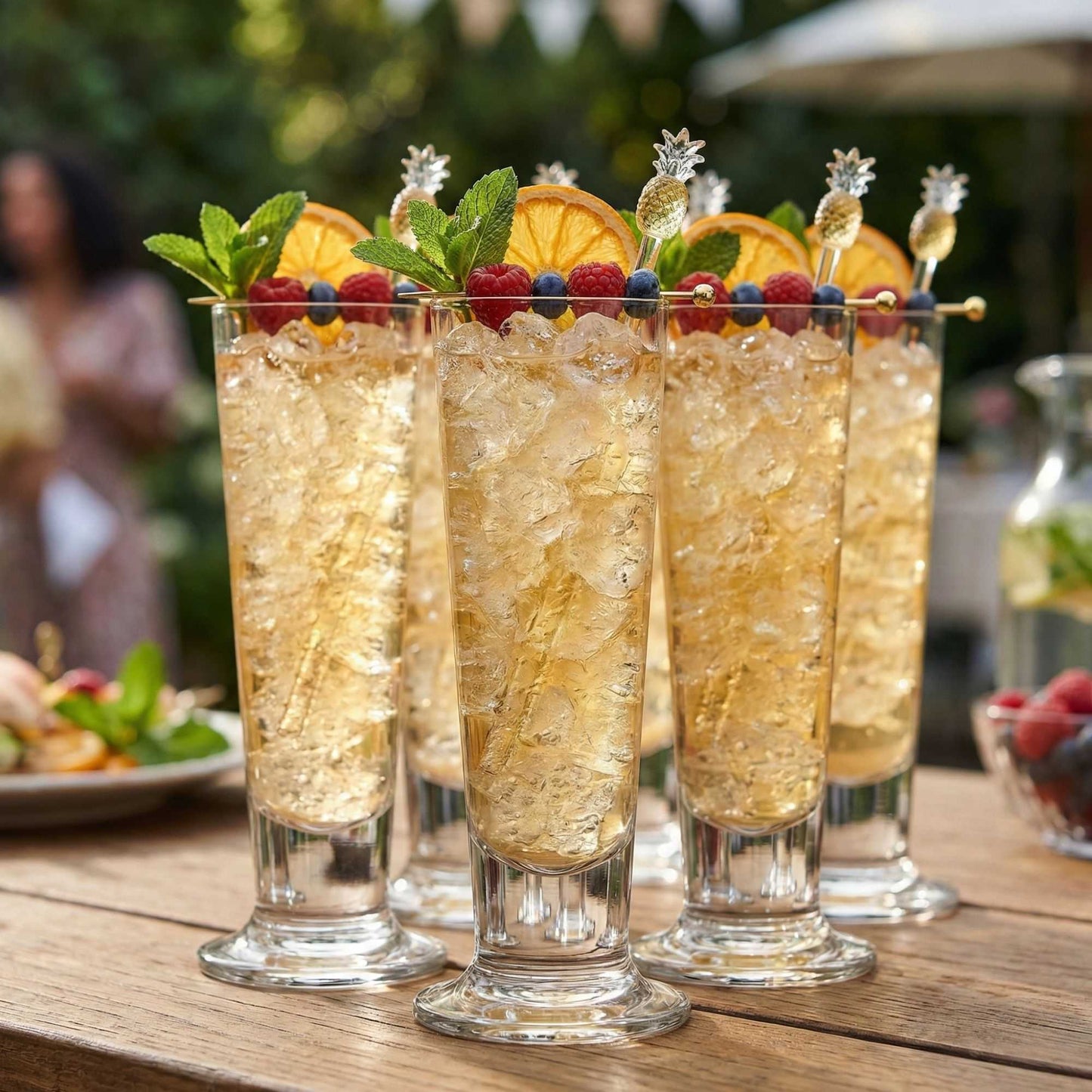 Bev Tek 14 oz Pilsner Glass - Tall-Footed - 2 1/2" x 2 1/2" x 9 1/2" - 12 count box