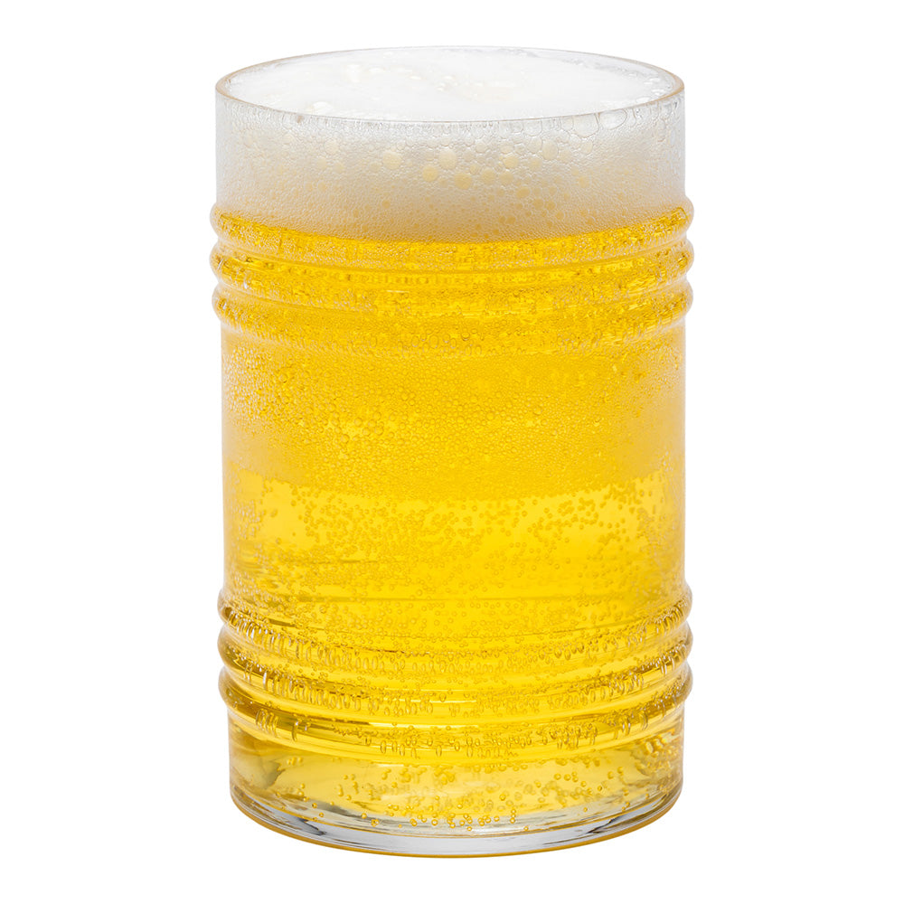 Bev Tek 16 oz Tin Can Pint Glass - 3" x 3" x 4 3/4" - 6 count box