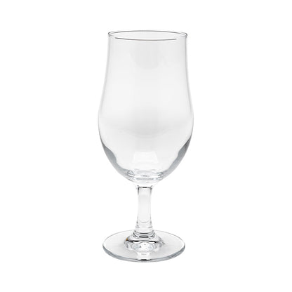 Bev Tek 18 oz Beer Glass - Stemmed, Pilsner - 3 1/2" x 3 1/2" x 8" - 12 count box
