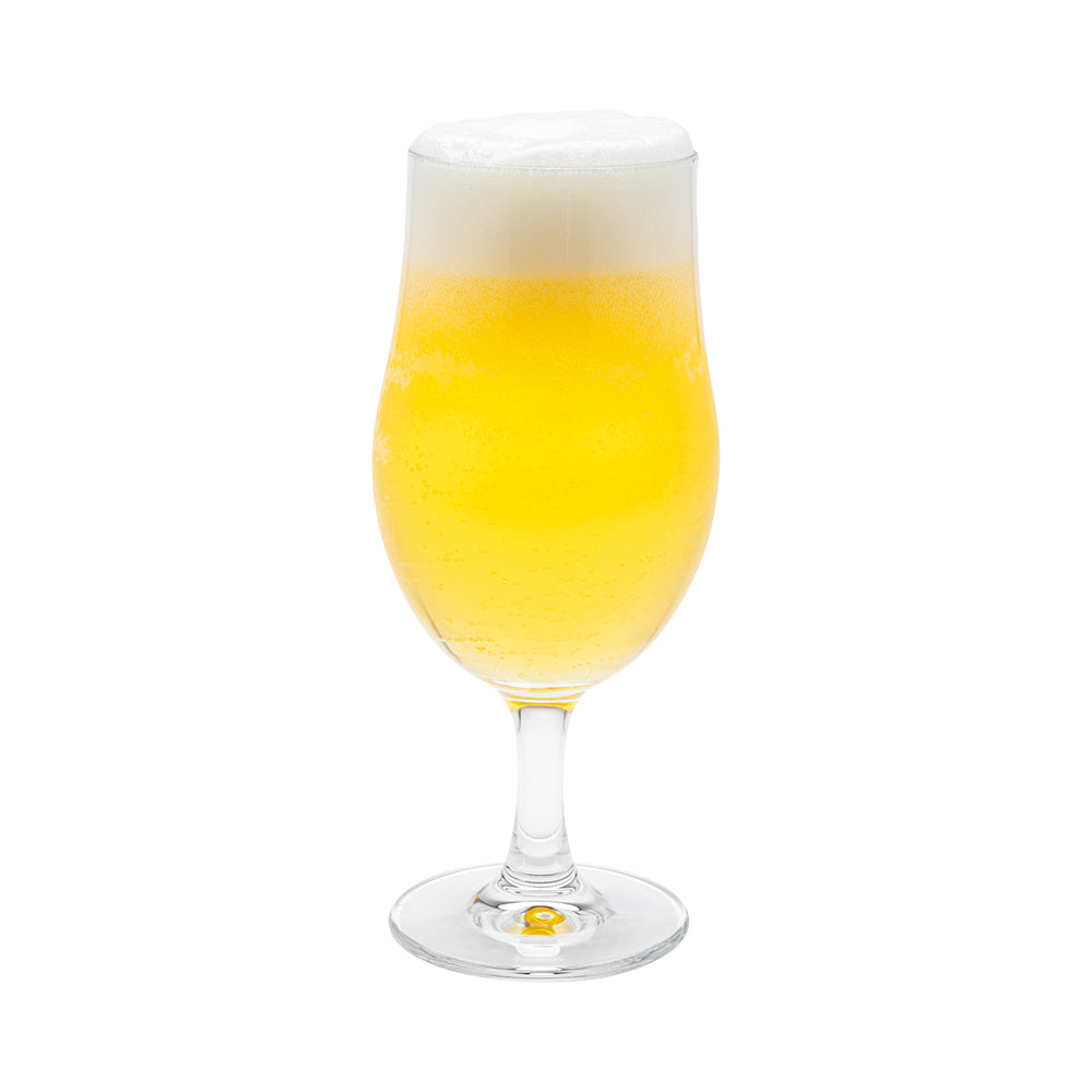 Bev Tek 18 oz Beer Glass - Stemmed, Pilsner - 3 1/2" x 3 1/2" x 8" - 12 count box