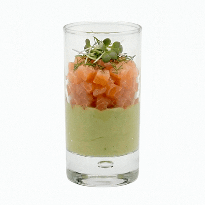 Forma professional 3 oz Glass Dolce Dessert Shooter - 1 3/4" x 1 3/4" x 3 3/4" - 6 count box