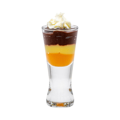 Forma professional 2 oz Concave Dessert Shot Glass - 1 3/4" x 1 3/4" x 4 1/4" - 6 count box
