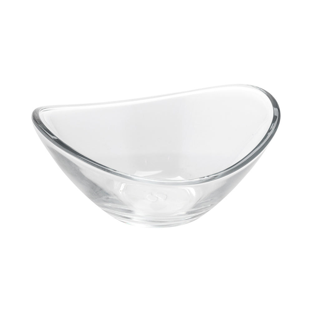 Mini Serve 5 oz Glass Lunato Mini Dessert Bowl - 4 1/4" x 3 3/4" x 2" - 6 count box