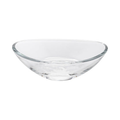 Mini Serve 2 oz Glass Ellipse Mini Tasting Bowl - 3 3/4" x 2 1/4" x 1" - 6 count box