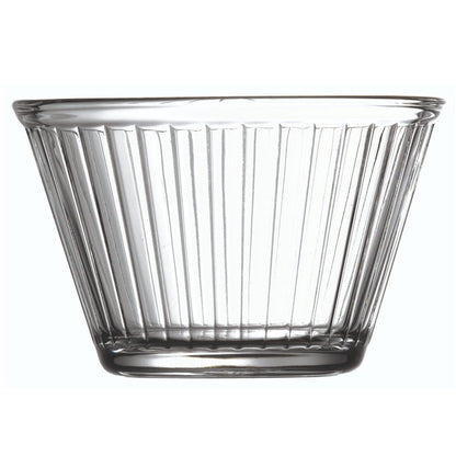 Vetri 6 oz Glass Small Bowl - Fluted - 3 1/2" x 3 1/2" x 2 1/4" - 6 count box