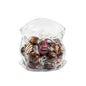 Vetri 8 oz Round Clear Glass Unzipped Bag Bowl - 3 1/4" x 2 3/4" x 3 1/4" - 1 count box