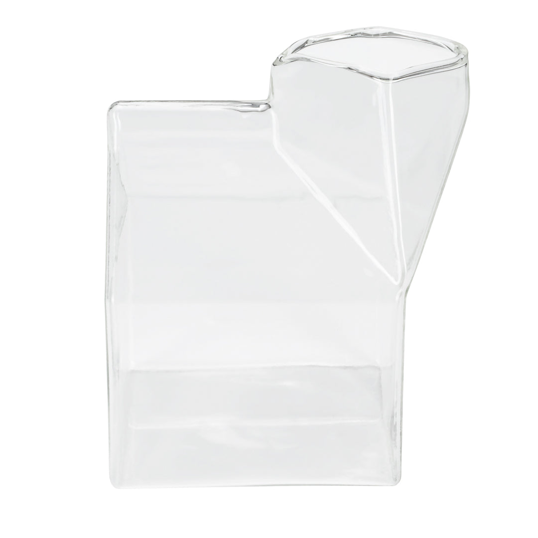 Vetri 12 oz Clear Glass Milk Carton - 3 1/4" x 2 3/4" x 4" - 1 count box