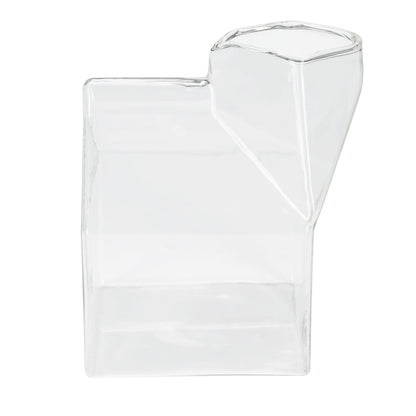 Vetri 12 oz Clear Glass Milk Carton - 3 1/4" x 2 3/4" x 4" - 1 count box