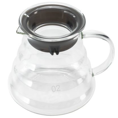 Restpresso 22 oz Round Clear Glass Range Coffee Server / Carafe - 3 1/4" x 3 1/4" x 4" - 1 count box