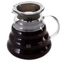 Restpresso 25 oz Round Clear Glass Range Coffee Server / Carafe - 3 1/4" x 3 1/4" x 4 3/4" - 1 count box
