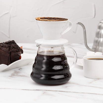 Restpresso 25 oz Round Clear Glass Range Coffee Server / Carafe - 3 1/4" x 3 1/4" x 4 3/4" - 1 count box